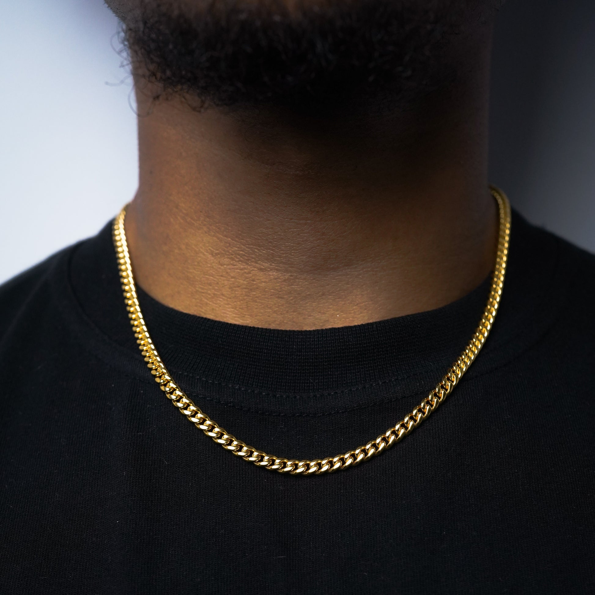 men jewellery cuban chain gold