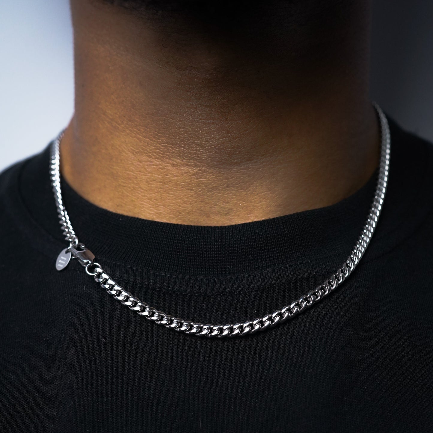 men jewellery cuban chain silver