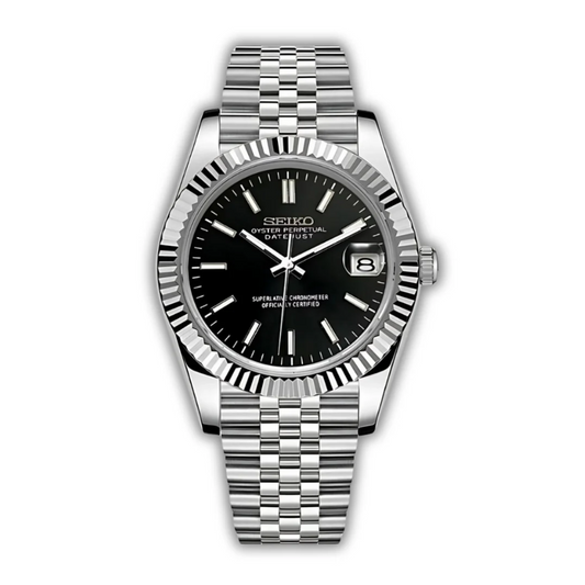 SeikoMod DateJust Black