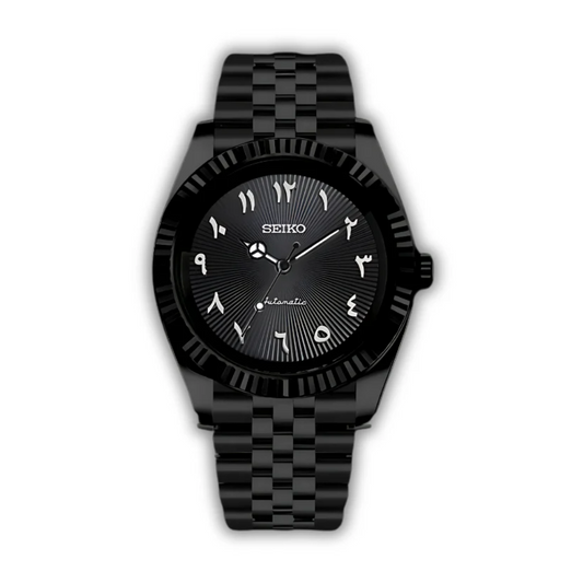 SeikoMod DateJust Arabic Full Black